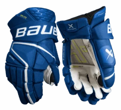 Bauer Vapor Hyperlite Intermediate Hockey Gloves -Bauer HYPERLITE SR FRONT BLU2 1 9e048e57 e559 474a a071 d6cdefdeb727
