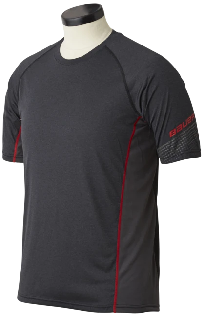 Bauer S19 Essential Short-Sleeve Baselayer Top Youth 3 Bauer S19 Essential Short-Sleeve Baselayer Top Youth